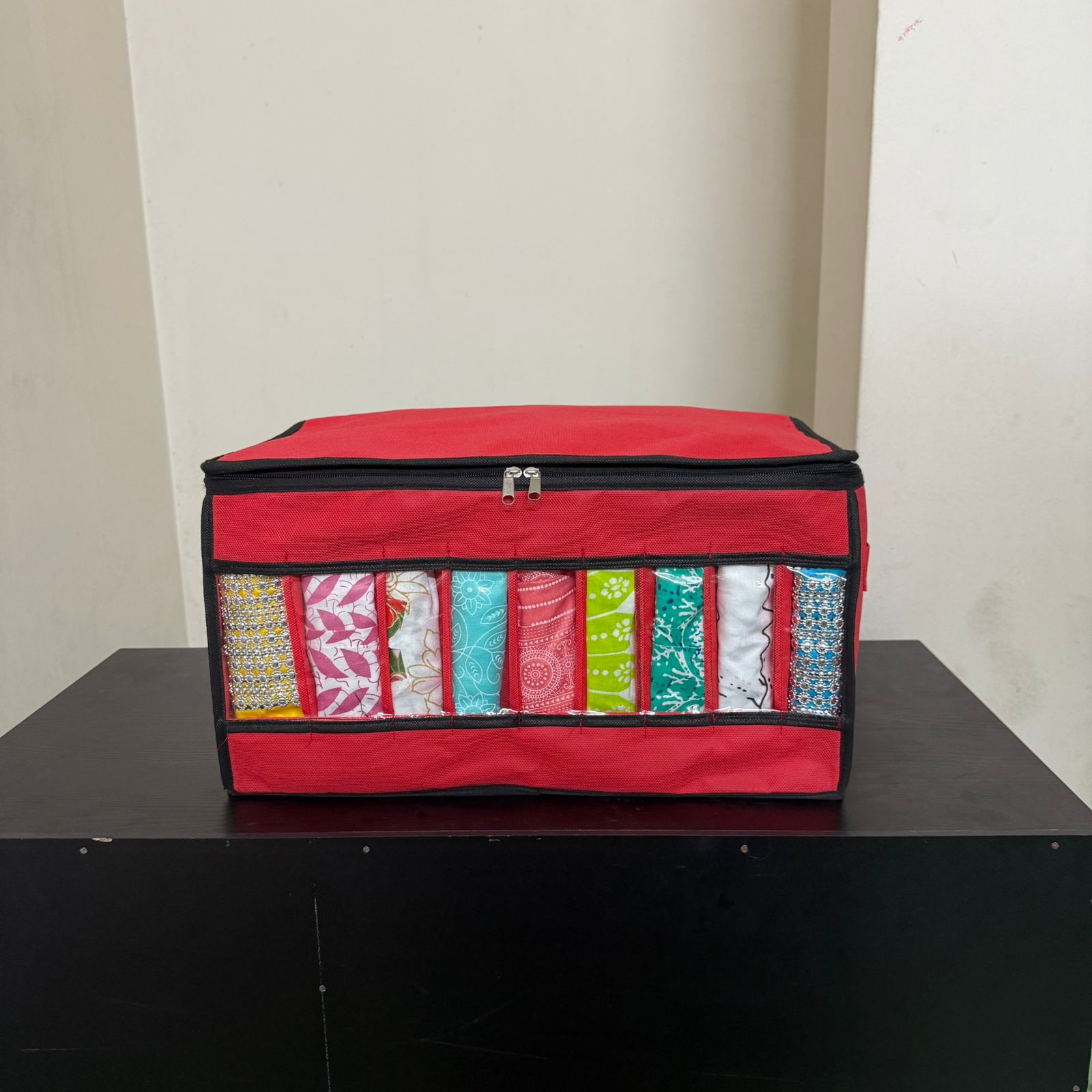 Picture of FS Transparent Cloth Organizer Box Stylish. Spacious. Smart Storage.(F9L)