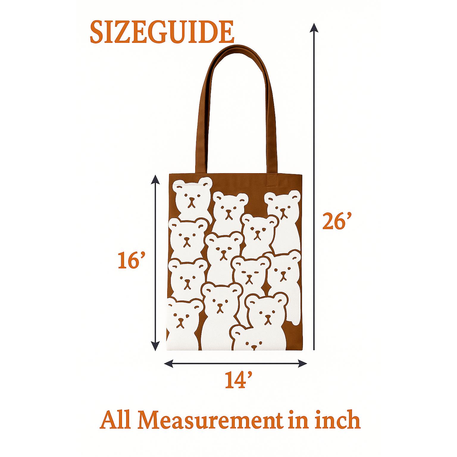 Picture of Printed Premium Quality Canvas Tote Bag, Cat face Printed Tote Bag With Zipper CP-03