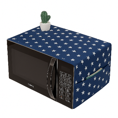 Picture of Microwave Oven Cover – Cherry & Strawberry Print | Dustproof, Washable, with Full-Width Side Pocket | Fits Standard Countertop Models | Cute & Functional Kitchen Accessory (OC-N2)