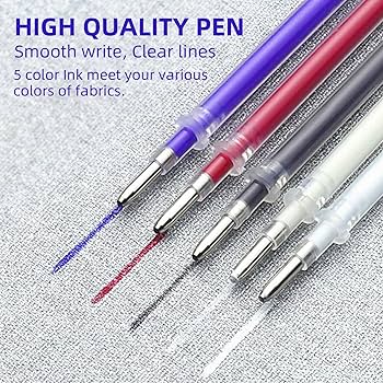 Picture of 5PCS DIY Heat Eraser Pens – Smooth Fabric Marking, Instant Heat Erasing, Perfect for Tailoring, Quilting & Craft Projects!