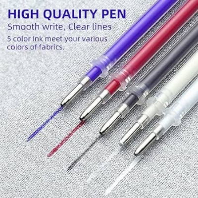 Picture of 5PCS DIY Heat Eraser Pens – Smooth Fabric Marking, Instant Heat Erasing, Perfect for Tailoring, Quilting & Craft Projects!