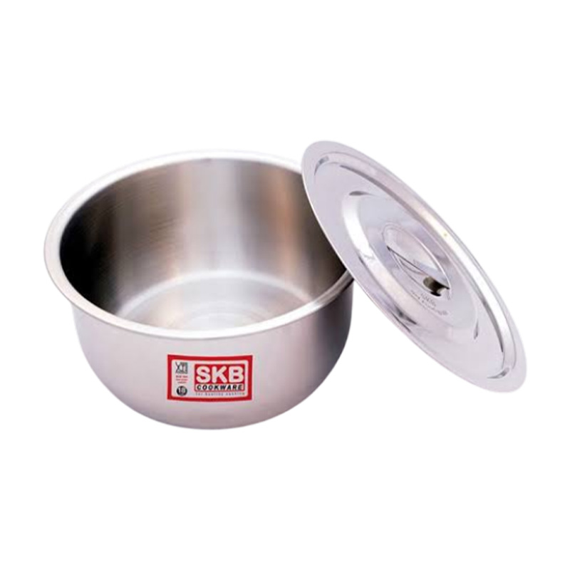 Picture of SKB Stainless Steel BD Pan with SS Lid -24 CM