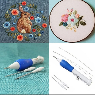 Picture of Magic Weaving DIY Sewing Embroidery Punch Needle Pen Handle Stitching Tool