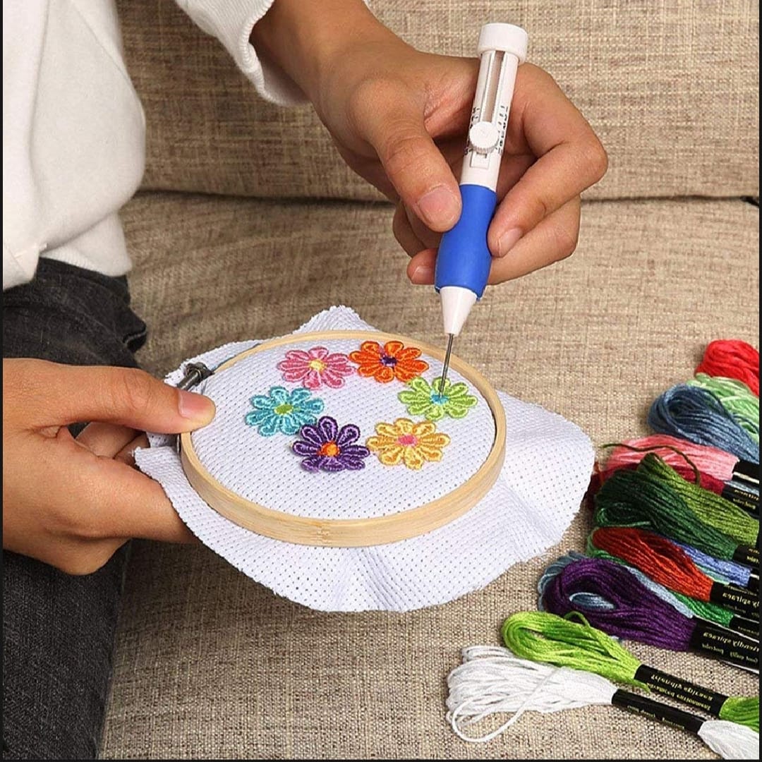 Picture of Magic Weaving DIY Sewing Embroidery Punch Needle Pen Handle Stitching Tool