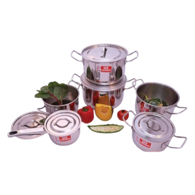 Picture of SKB SuS304 food grade stainless steel Curry Sauce Pot with SS Lid and Handle 28 cm
