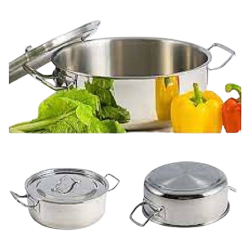 Picture of SKB SuS304 food grade stainless steel Curry Sauce Pot with SS Lid and Handle 30 cm