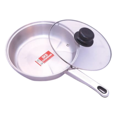 Picture of SKB Frying Pan With Glass Lid-18 CM