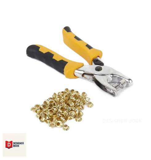 Picture of High Quality Snap Button Piler Tool | Snap Fasteners Kit | Metal Snap Buttons with Fastener Pliers Press | 100 Free Buttons