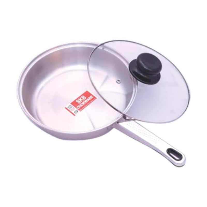 Picture of SKB Frying Pan With Glass Lid-24 CM
