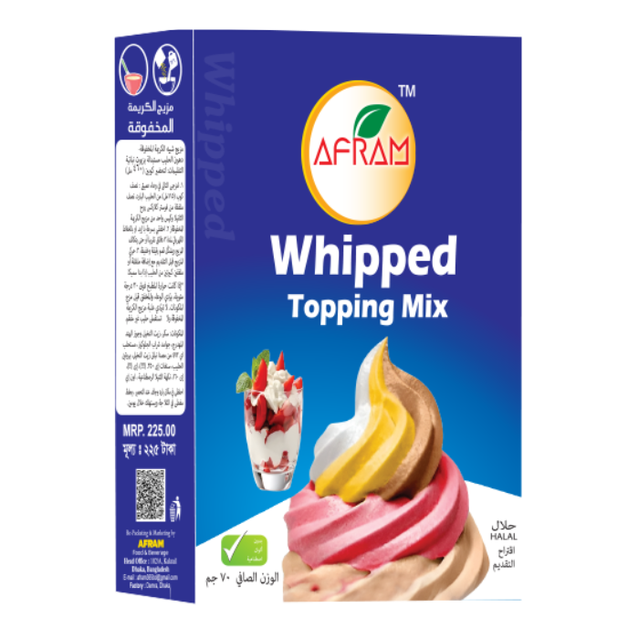 Picture of Afram Whipped Topping Mix 70g Whipped Topping Mix Whipped cream