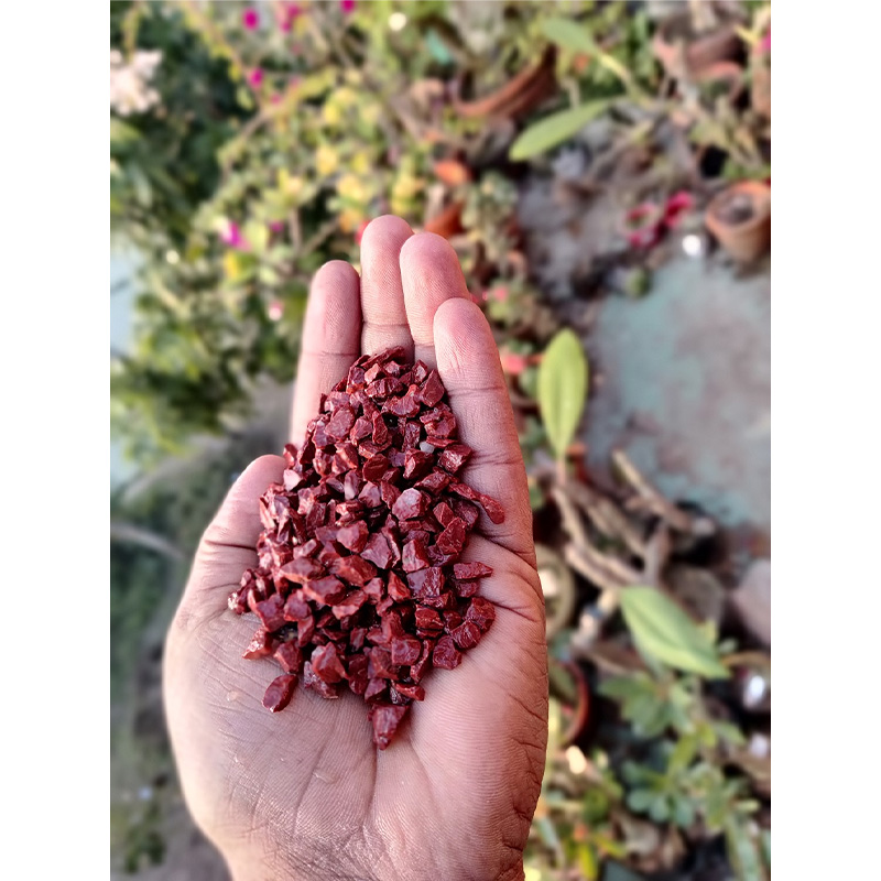 Picture of Red Stone (লাল রঙ এর পাথর) - 01 kg  Pack of Natural Red Color  Decoration Stone Rocks for Aquarium and Many More Decoration Use