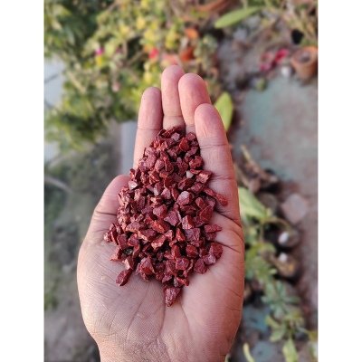 Picture of Red Stone (লাল রঙ এর পাথর) - 0.5 kg  Pack of Natural Red Color  Decoration Stone Rocks for Aquarium and Many More Decoration Use