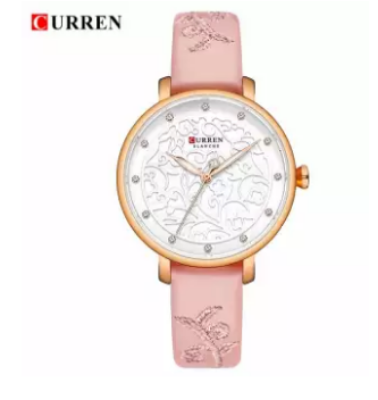 Picture of CURREN 9046 Top Brand Women Watches Pink Leather Wristwatch Analog Ladies Clock Fashion Luxury Quartz Watch-pink