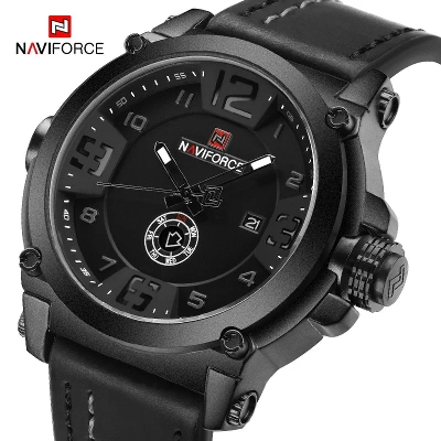 Picture of Naviforce nf9099 পুরুষদের কোয়ার্টজ ওয়াচ-কালো এবং সাদা