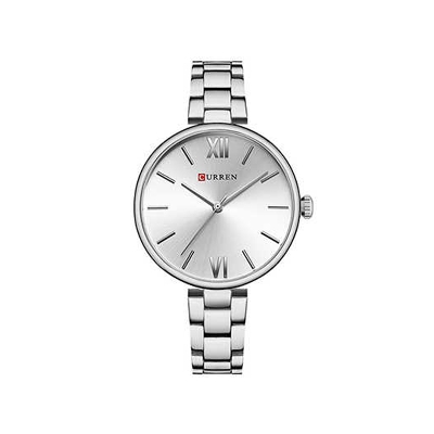 Picture of Curren 9017 Silver Stainless Steel Analog Clock-Rupali Color for Women