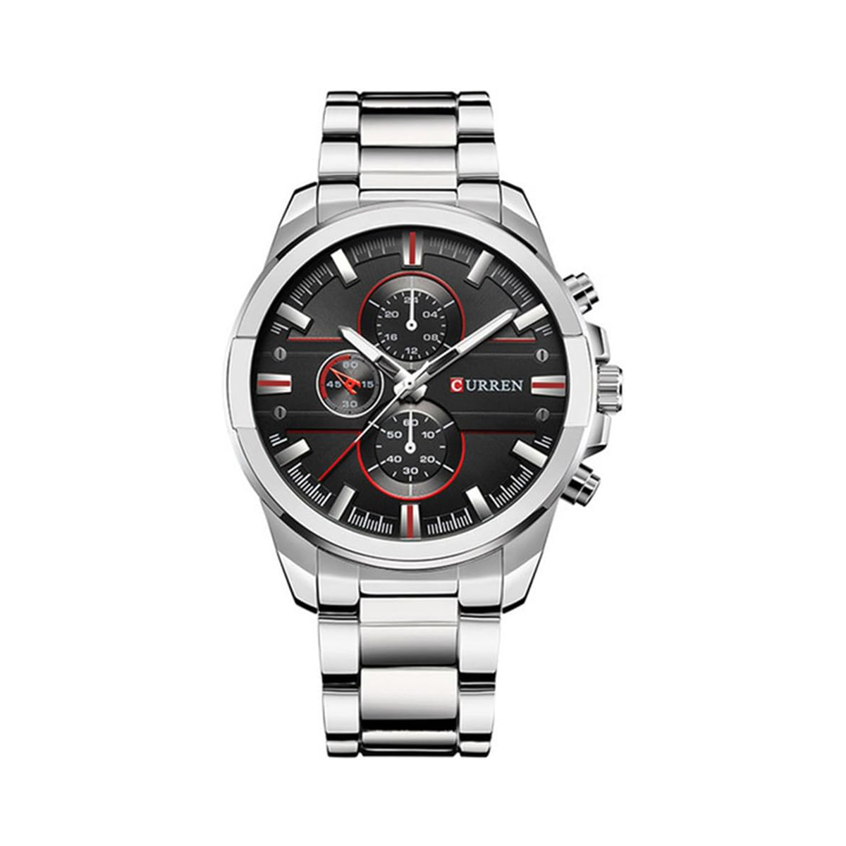 Picture of CURREN 8274 Men's Watch Luxury Fashionable Classic Stainless Steel Wristwatch For Men- Silver & Black