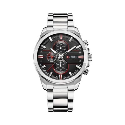 Picture of CURREN 8274 Men's Watch Luxury Fashionable Classic Stainless Steel Wristwatch For Men- Silver & Black