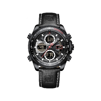 Picture of Naviforce 9197 শীর্ষ ব্র্যান্ড লাক্সারি pu চামড়ার ক্যাজুয়াল পুরুষদের ডিজিটাল পুরুষ ঘড়ি মিলিটারি স্পোর্ট ম্যান কব্জি ওয়াচ-কালো