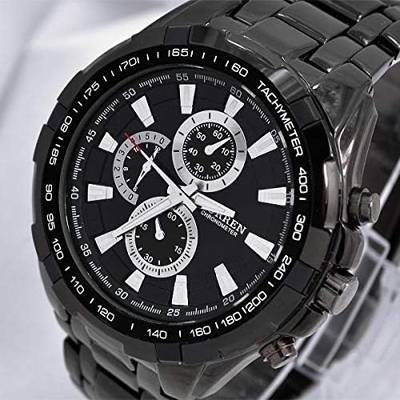 Picture of CURREN 8023 Men's Stainless Steel Business Fashion Fashion Chronograph Clock Analog Water Resistance For Men - Black