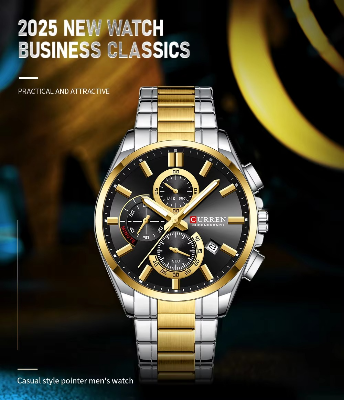 Picture of CURREN 8475 WristWatch Chronograph Men Watch Military Army Top Brand Luxury Classic Stainless Steel