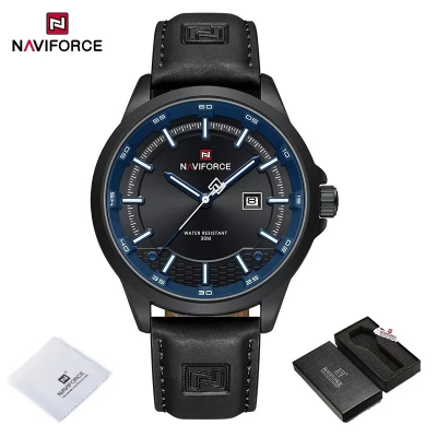 Picture of NAVIFORCE 9248 Men Watch Sport Wristwatch Top Brand Luxury Auto Date Silicone Leather Quartz Original Male Clock Gift