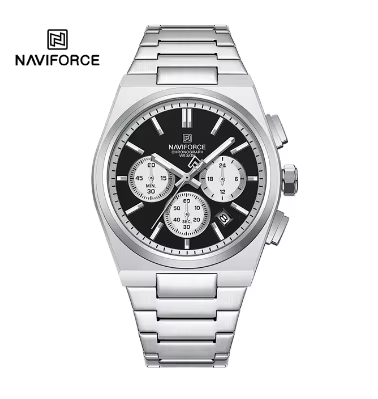 Picture of Naviforce 8048 Luminous Multi-Function Business Watches Fashion Lover's Three-Eye Chronograph Luxury Watch for Men