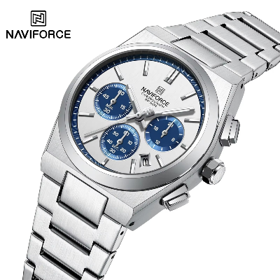 Picture of Naviforce 8048 Luminous Multi-Function Business Watches Fashion Lover's Three-Eye Chronograph Luxury Watch for Men