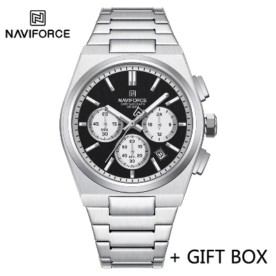 Picture of Naviforce 8048 Luminous Multi-Function Business Watches  Fashion Lover's Three-Eye Chronograph Luxury Watch for Men