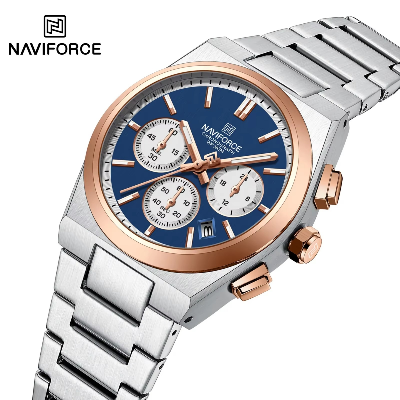 Picture of Naviforce 8048 Luminous Multi-Function Business Watches  Fashion Lover's Three-Eye Chronograph Luxury Watch for Men
