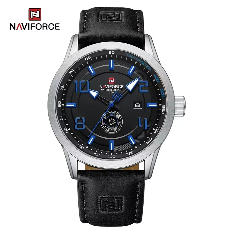 Picture of NAVIFORCE 9229 Brand Men's Sport Watches Luxury Military Waterproof Quartz Wristwatch Luminous PU Strap Clock Relogio Masculino 2025