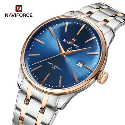 Picture of Top Brand NAVIFORCE 9230 Men's Calendar Watch Waterproof Fashion Business Stainless Steel Strap Quartz Wristwatches Relogio Masculino