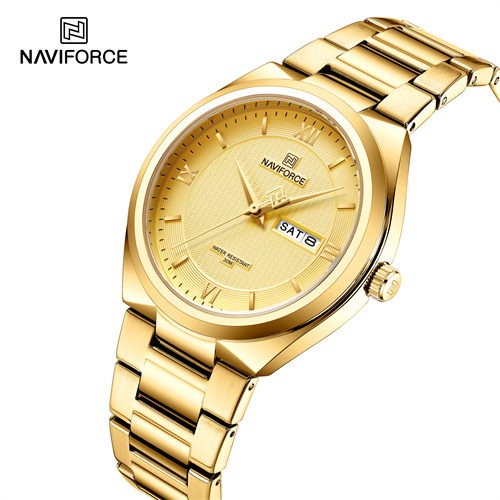 Picture of NAVIFORCE 8030 SBE Luminous Hands Luxury Quartz Date Watch for Men Watch
