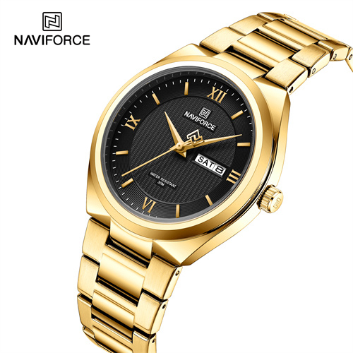 Picture of NAVIFORCE 8030 SBE Luminous Hands Luxury Quartz Date Watch for Men Watch