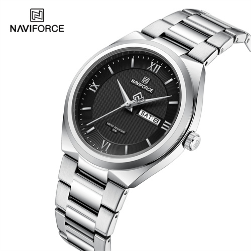 Picture of NAVIFORCE 8030 SBE Luminous Hands Luxury Quartz Date Watch for Men Watch