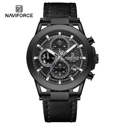 Picture of For Naviforce NF8073 Men's Sport Quartz Watch High Quality Stylish Genuine Leather Strap Luminous Chronometer Casual Hand Watch