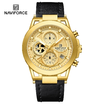 Picture of For Naviforce NF8073 Men's Sport Quartz Watch High Quality Stylish Genuine Leather Strap Luminous Chronometer Casual Hand Watch