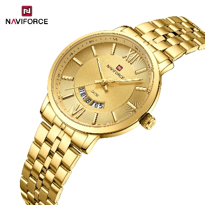 Picture of NAVIFORCE 9238 Top Luxury Men's Quartz WristWatch Original Fashion Gold Watches for Men Waterproof Business Steel Man Clock
