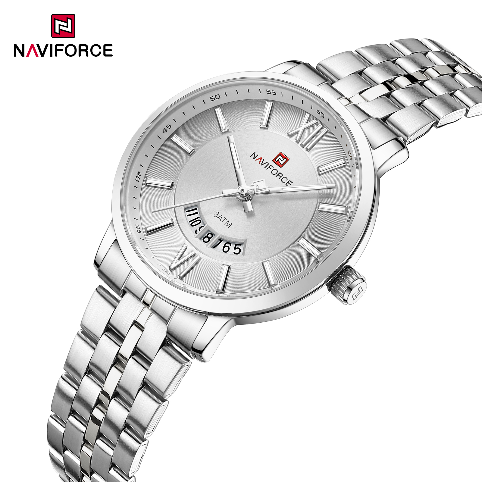 Picture of NAVIFORCE 9238 Top Luxury Men's Quartz WristWatch Original Fashion Gold Watches for Men Waterproof Business Steel Man Clock