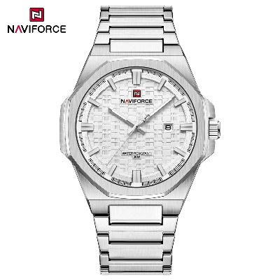 Picture of Naviforce 9245 Fashion Top Brand Watches for Men Calendar Simple Quartz Stainless Steel Strap Wristwatches