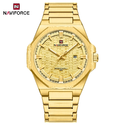 Picture of Naviforce 9245 Fashion Top Brand Watches for Men Calendar Simple Quartz Stainless Steel Strap Waterproof Wristwatches