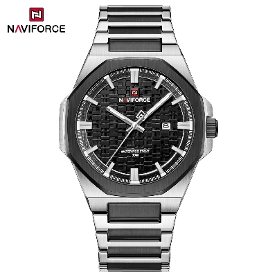 Picture of Naviforce 9245 Fashion Top Brand Watches for Men Calendar Simple Quartz Stainless Steel Strap Wristwatches