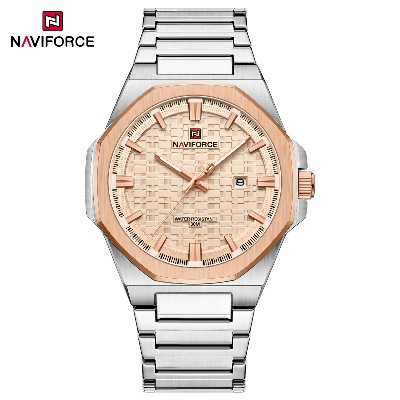 Picture of Naviforce 9245 Fashion Top Brand Watches for Men Calendar Simple Quartz Stainless Steel Strap Wristwatches