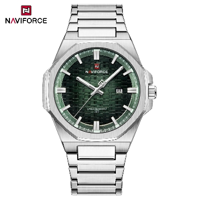 Picture of Naviforce 9245 Fashion Top Brand Watches for Men Calendar Simple Quartz Stainless Steel Strap Wristwatches