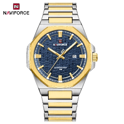 Picture of Naviforce 9245 Fashion Top Brand Watches for Men Calendar Simple Quartz Stainless Steel Strap Wristwatches