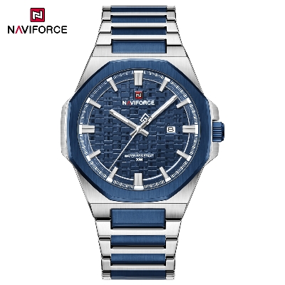 Picture of Naviforce 9245 Fashion Top Brand Watches for Men Calendar Simple Quartz Stainless Steel Strap Wristwatches