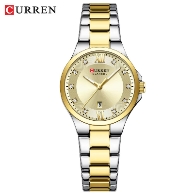 Picture of CURREN  9107 Quartz Watch for Women Fashion Luxury Round Stainless Steel Waterproof Luminous Ladies Wristwatch
