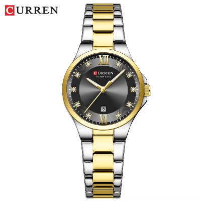 Picture of CURREN  9107 Quartz Watch for Women Fashion Luxury Round Stainless Steel Waterproof Luminous Ladies Wristwatch