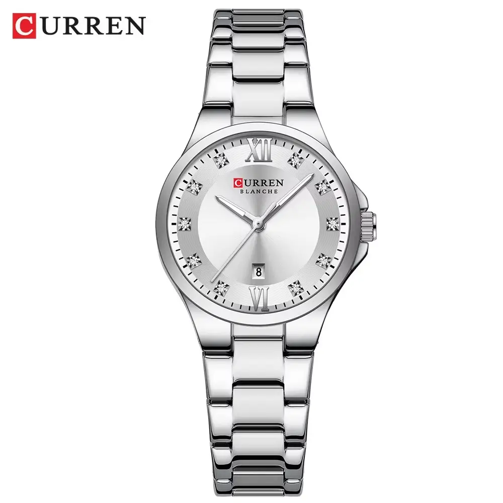 Picture of CURREN  9107 Quartz Watch for Women Fashion Luxury Round Stainless Steel Waterproof Luminous Ladies Wristwatch