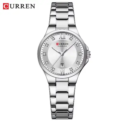 Picture of CURREN  9107 Quartz Watch for Women Fashion Luxury Round Stainless Steel Waterproof Luminous Ladies Wristwatch