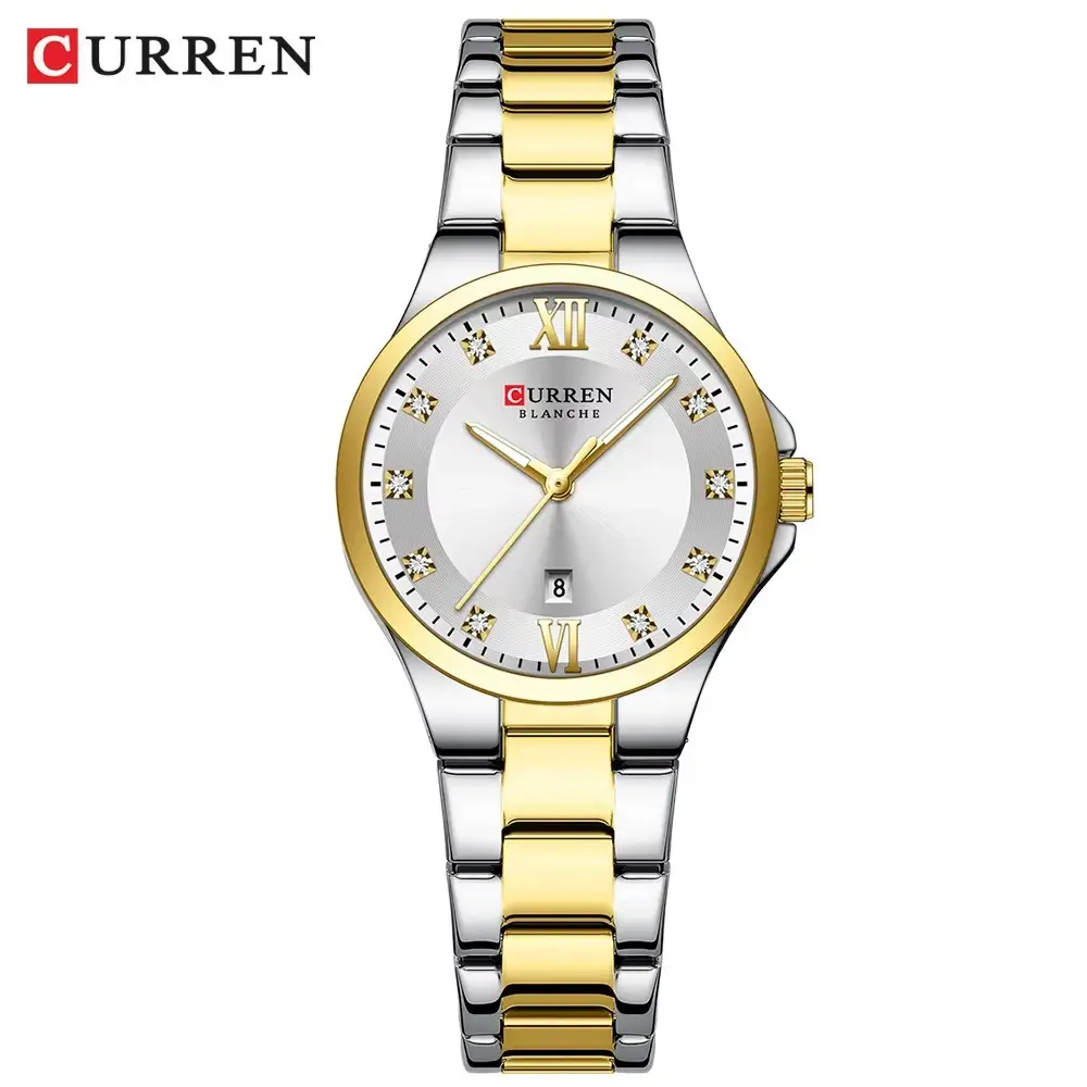 Picture of CURREN  9107 Quartz Watch for Women Fashion Luxury Round Stainless Steel Waterproof Luminous Ladies Wristwatch